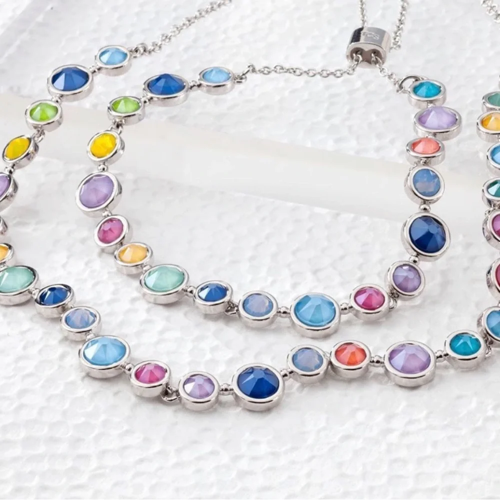 Touchstone Crystal by Swarovski ALL AROUND colorful bracelet BNIB